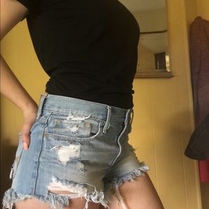 SOLD - 💙 A&F Distressed Denim Shorts 💙